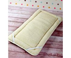 Merino PERUGIANO COT Bed/Crib Surmatelas réversible 100% Laine dagneau Laine surmatelas 60 x 120 cm