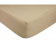 In Dreams en Rêves Extra Long Double Cache-Sommier Boîte Plissé (4 6 X 6 6 Lit) Polycoton 15 Couleurs - Bronze, Double