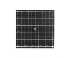 Aibecy 220 * 220 mm chaleur Autocollant Lit chaud Lit Plateforme construire Surface ruban avec 1 : 1 coordonnées pour imprimante 3d Anet A6/A8 220mm x 220mm