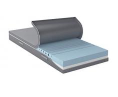 AmazonBasics Matelas 2en1 hybride en mousse avec 2 niveaux de rigidité, H3 Moyen & H4 Ferme, 80x200 cm