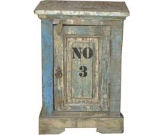 Guru-Shop Armoire Latérale, Commode Recycleholz, Teck, 63x45x30 cm, Casiers