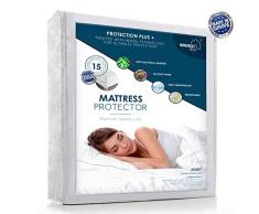 MAMJACK Protège Matelas Imperméable 160x200 cm- Alèse Respirante, Hypoallergénique, Anti-Acarien, Anti-Bactérien - Traitement Nouvelle Génération Aegis: Protection Optimale 160 x 200 cm