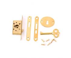 hjhm Serrure de tiroir Vintage avec clé Ancienne Petite Armoire verrouille Les ferrures de Meubles