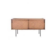 Signature Buffet chêne aux Portes cannées en rotin