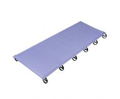 OUTAD Lit de Camping Portable et Démontable en Alliage d’Aluminium Charge de Poids 200 (200 * 66 * 10cm)