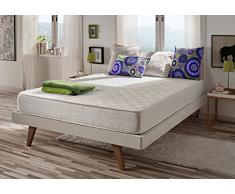 NATURALEX | Matelas Thermosoft 140x190 Cm | 1-2 Personnes | Double Technologie Blue Latex Haute Densité | Mousse A Mémoire HR Haut Confort | Excellente Ergonomie | Réversible | Respirabilité Optimale