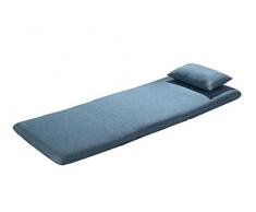Matelpro-Fauteuil design convertible en tissu bleu Norton