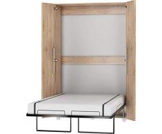 Moderne, Compact Lit Escamotable, Lit Rabattable, Lit Mural - TEDDY -