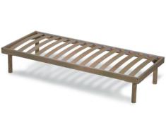 Sommier en bois orthopédique avec lattes en bois de hêtre multiplis | Orange 80x190 xcm