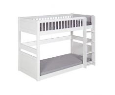 Lit superposé Montessori modulable Victoria Blanc
