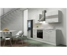 Respekta KB150ESRMI Bloc Blanc 300 cm HG APL Blanc vitrocéramique Armoire à Pharmacie Noir