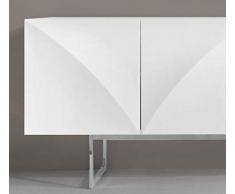 Kasalinea Buffet Enfilade laqué Blanc 4 Portes Design Helga
