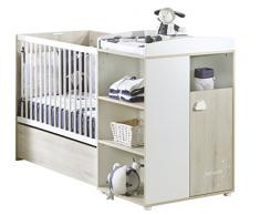 BABY PRICE Smile Lit Combiné Evolutif Hêtre Cendré