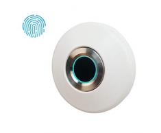 Serrure Dempreinte Digitale Dalliage Daluminium Serrure De Sécurité Biométrique Intelligente pour Tiroir De Bureau, Table De Nuit, Classeur, Boîte De Rangement,Blanc