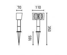 phare éclairage - garten-1 Enfilade jardin 2 prises