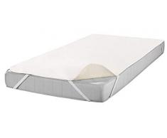 SETEX Protège-matelas molletonné , 160 x 200 cm, Elastique, 100 % Coton, Basic, Naturel blanc cassé, 1607 160200 001 001