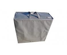 Sac de rangement pour matelas d’appoint pliable, multi-usages (pour matelas 198x80x10cm, Gris)