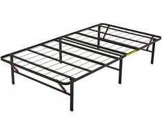 AmazonBasics Cadre de lit pliable - Montage sans outil - Rangement sous le lit - 90 x 190