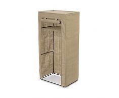 COMPACTOR Armoire de Rangement pour VÃªtements, Anti-PoussiÃ¨re, En Toile, Armature MÃ©tallique, Marron, RAN7887