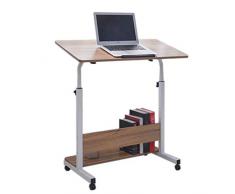 DBL Table de chevet en chêne antique, ascenseur paresseux, levage, côté mobile, plusieurs sofa de maison, apprentissage simple, soins 80cm * 40cm * 68cm Table pliable