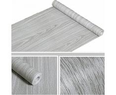 WDragon - Rouleau d'autocollant en PVC motif grain de bois pour comptoir, meubles, armoire, papier peint, 45 x 250 cm