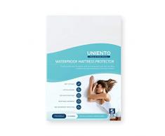 Uniento Protège Matelas Enfant Imperméable 140x200 cm- Alèse Respirante, Hypoallergénique, Anti-Acarien Traitement Nouvelle Génération: Protection Contre Bactéries - Garantie 5 Ans
