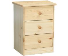 Steens Mario / 17800319 Table de chevet Pin massif Laqué 57 x 42 x 35 cm