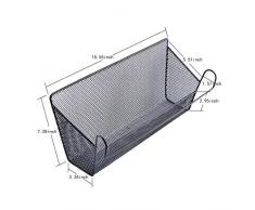 Chevet pour dortoir, rangement suspendu fourniture de bureaux, étagères dangles, panier, support pour conteneurs - noirs