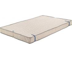Matelas Très Ferme pour Tous Clic Clac 130x190 x 15 cm - Découpe Assise 70 cm - 5 Zones de Confort - Noyau Poli Lattex HR Dernière Génération - Très Respirant