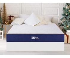BedStory Matelas 140x190 à Mémoire de Forme, 2,5cm de Mousse à Mémoire de Forme Pure, Matelas Mousse Viscoélastique 65kg/m3, Souple et Ferme à la Fois, Antibactérien, Hypoallergénique, Hauteur 18 cm