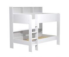 Lit superposé 90x190 Lucky Blanc