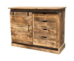 Console Bahut Commode Meuble Cuisine Salon Bois Porte Coulissante Bois Campagne