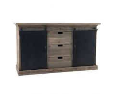 L'ORIGINALE DECO Enfilade Bahut Buffet Fer Bois 160 cm