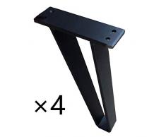 FCXBQ Pieds dappui et Temps; 4, quincaillerie de Meubles Accessoires Pieds de Meuble Pieds métalliques Pieds de Meuble TV Pieds Table Basse Table de Chevet Pieds ^ ^