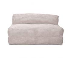 Lounge Pug, Avery, Fauteuil Futon, Double, Côtelé Crème