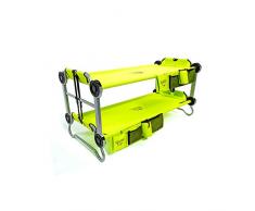 Disc-o-Bed Kid-O-Bunk Vert avec Side Organizers lit de Camp superposé