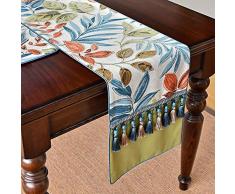 LYYJIAJU Américaine Table Drapeau Chaussure Cabinet Couverture rectangulaire moderne Minimaliste Accueil Nordic Enfilade Tissu Serviette Nappe poussière Couverture (Size : 34x180cm)