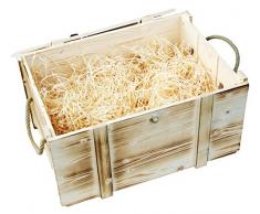 Caisse rétro pour 6 bouteilles de vin Couleur naturelle, passé à la flamme Motif en allemand Hambourg Brême Munich Berlin Stuttgart Coffret cadeau caisse à pommes caisse à fruits OHNE AUFSCHRIFT