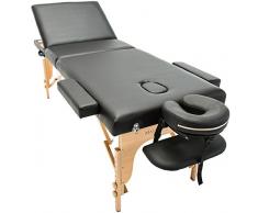 Massage Imperial® Chalfont -Table de massage Portable pro luxe - 3 Zones - Panneaux Reiki - Légère - Couleur : Noir