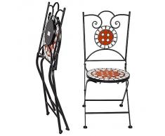 TecTake Mobilier de jardin mosaïque table et chaises meuble bistrot bar terrasse balcon