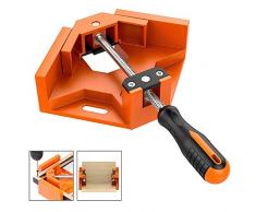 YYLJ Serre-Joint À Angle Droit,Pince À Angle Droit,90 Degrés, Pince De Soudage dangle, Outil De Banc Réglable,Pince De Coin Pivotante Réglable, Parfait pour Le Soudage De Charpentier,Orange 1