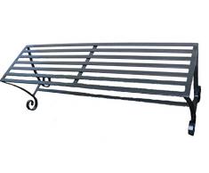 Banc de jardin en fer forgé à la main