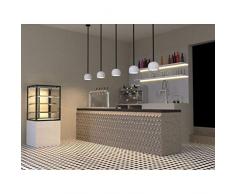 Vitrine Réfrigérée Vitrée avec Base Série Integra 3 Niveaux et 2 Ouvertures - 600x1400 mm - SAYL -