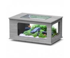 ZOLUX-AQUA TABLE- AQUARIUM LED 130X75 FRENE /GRIS