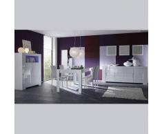 M-012 Salle à Manger complète Design Blanc laqué Lima