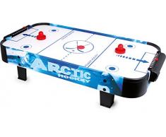 Small Foot 9878 Air-Hockey table en bois et plastique, avec un puk et deux massues, à partir de 3 ans