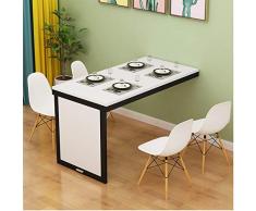 Geovne Table Pliante Murale en Bois,Table Murale Rabattable Chambre Salon Bureau Dordinateur,Pliant Invisible Table À Manger,Balcon Table Basse,Simple et Élégant (80 * 40cm/32 * 16in,A)