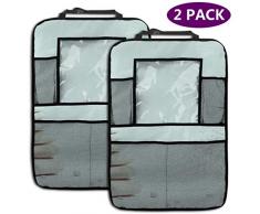 XZfly 2PK Banquette Arrière Organisateur De Voiture Spa Nature Morte Empilé Pierre Belles Poches De Rangement Arrière Siège Organisateur Siège De Voiture Organizerck
