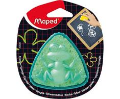 Maped m258600 - éponge Sponge Boîte de table, forme triangulaire, vert/jaune