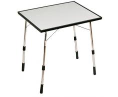 Lafuma Table de camping pliante, Hauteur réglable, 72,5 x 60,5 cm, Étanche, Louisiane, Couleur: Carbon, LFM1490-3631